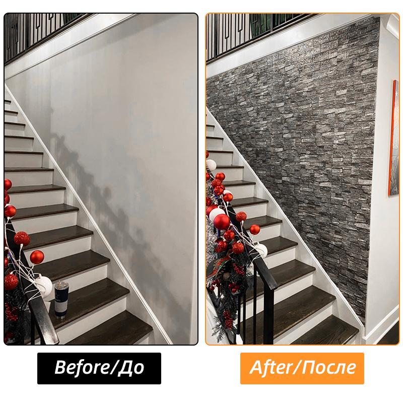 1/5/10 м 3D самоклеящиеся декоративные обои водонепроницаемые наклейки на стену под кирпич для гостиной спальни стены украшение дома