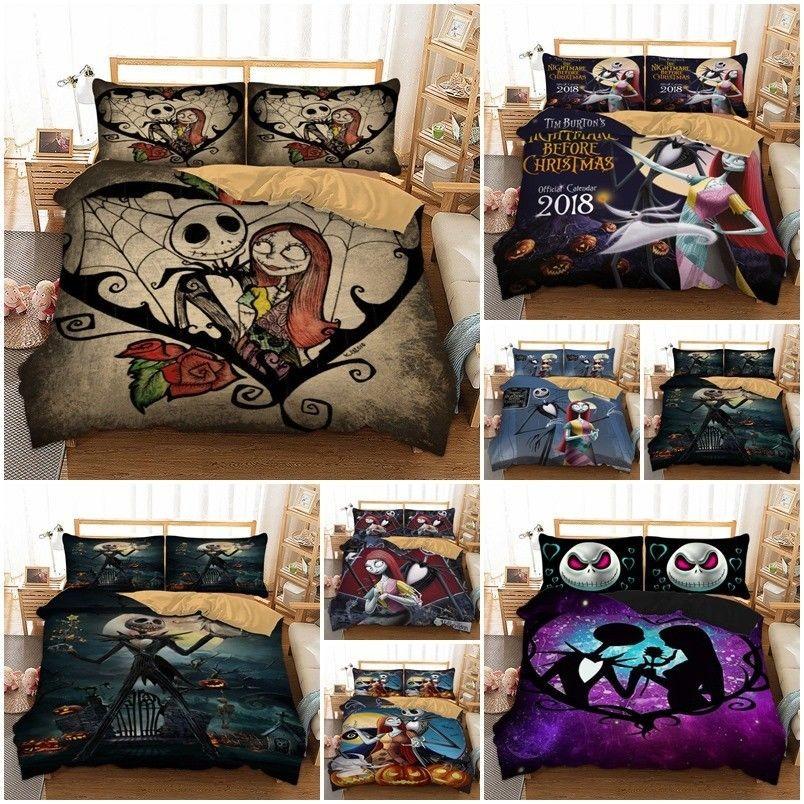 Комплект постельного белья из трех предметов с наволочками и пододеяльником, 90 г/м2, с цифровым принтом на заказ, в скандинавском стиле