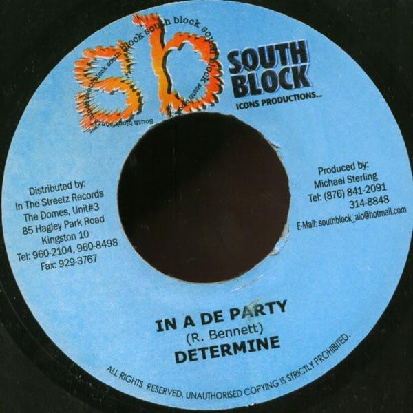 7-дюймовая пластинка DETERMINE HOLLOW POINT In A De Party Swarve On NONE South Block 2003 Ямайка Регги Ска Даб Б/у