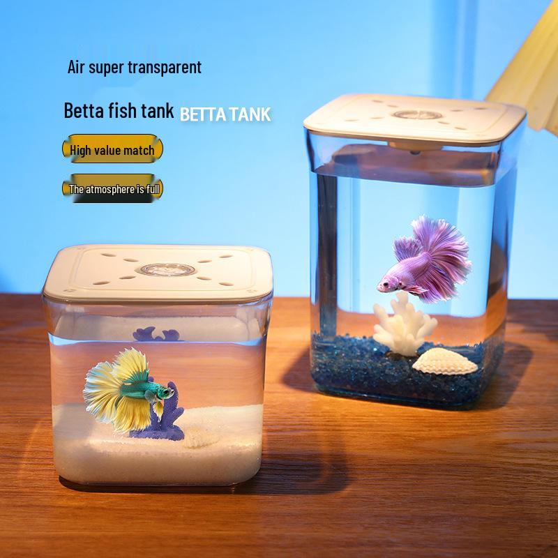 Мини-аквариум для петушков - Декор для аквариума с микроландшафтом.