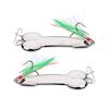 Metal Fishing Lure Bass Freshwater Saltwater Casting Hard Bait Treble Hook