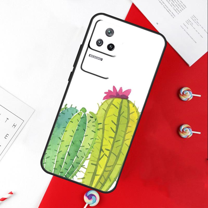 ЧЕХОЛ CACTUS BANANA РЕТРО ВИНТАЖ ЛЕТНИЙ Для Xiaomi 14 Ultra 15 13 11T 12T 13T 14T Pro POCO X7 Pro X3 X5 X6 M6 F5 F6 Pro