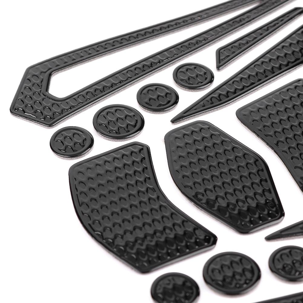 Черная Защитная Накладка на Мотоциклетный Масляный Топливный Бензобак Наклейка Декаль Резина