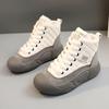 Женские осенне-зимние мягкие и утолщенные теплые низкие повседневные кроссовки на плоской подошве со шнуровкой
