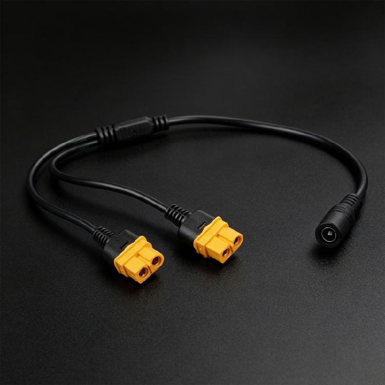 Portable Double XT60 Female To DC5.5x2.1mm Female Adapter XT60 Charging Cable For FPV Setups Easy Power Connection
