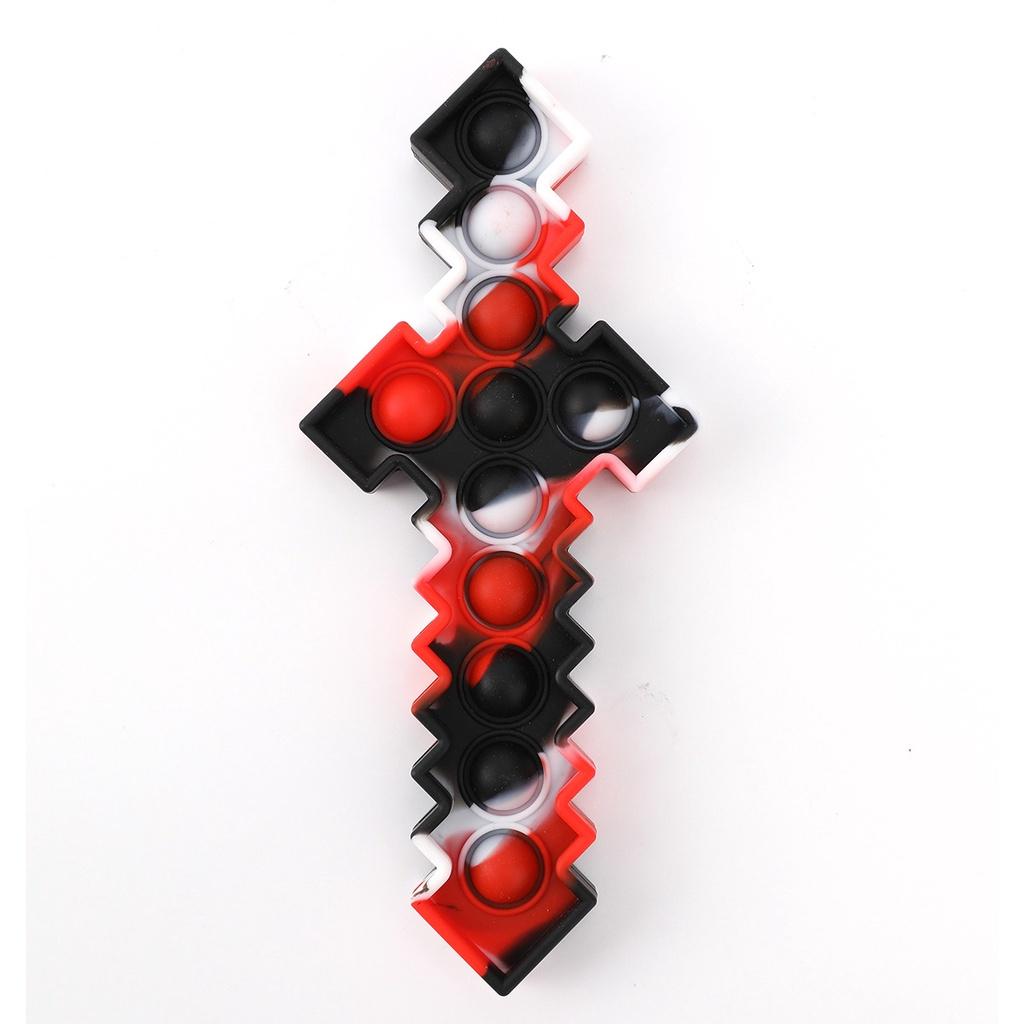 [Ready Stock] Pop It Sword Fidget Toys Stress Reliever Toys For Kids Push Bubble Anxiety