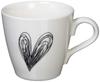 Hogdseirrs Scroll Heart Mug Black 10113