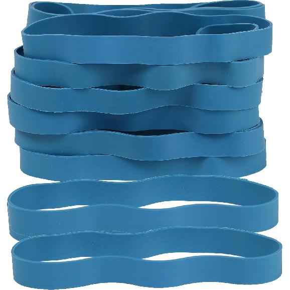 Rubber Bands Size#107 Heavy Duty Big Wide rubber band 30PCS Elastic Bands for Office Supply Trash Can File Folders Litter Box Rubber Bands (Blue)