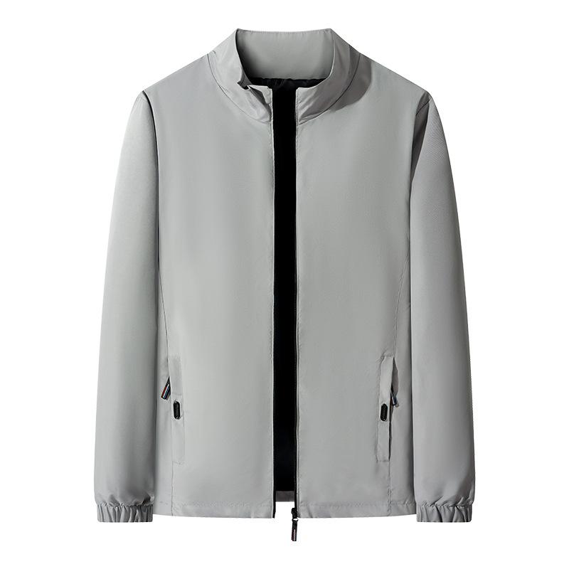 Весенне-осенняя новая куртка Куртка Мужская Универсальная Повседневная Простая 3D Стойка Воротник Топ