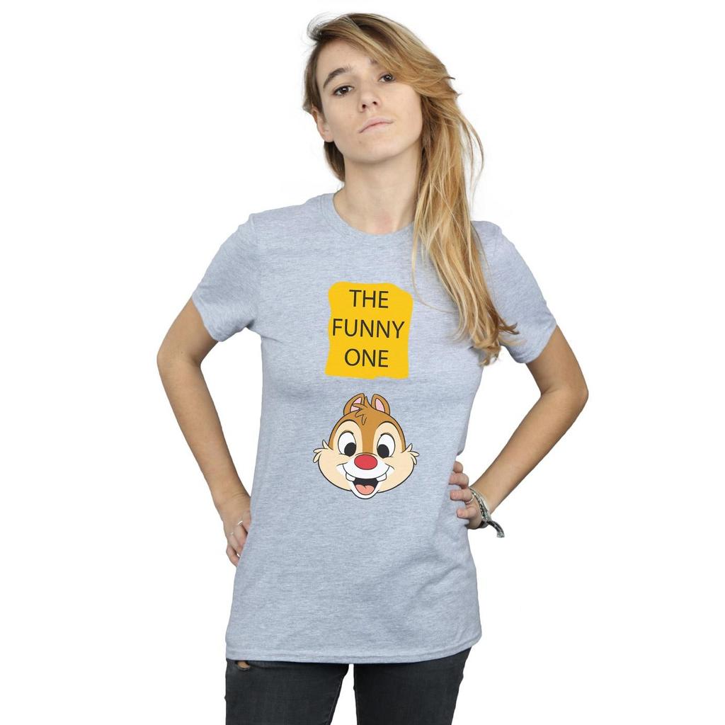 Disney Womens/Ladies Chip N Dale The Funny One Cotton Boyfriend T-Shirt