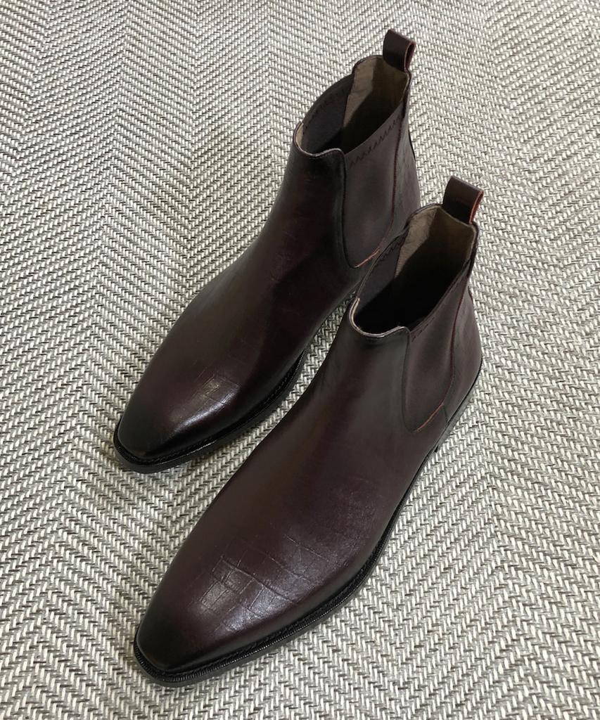 Joenshoe Lil Croker Chelsea Boots Burgundy
