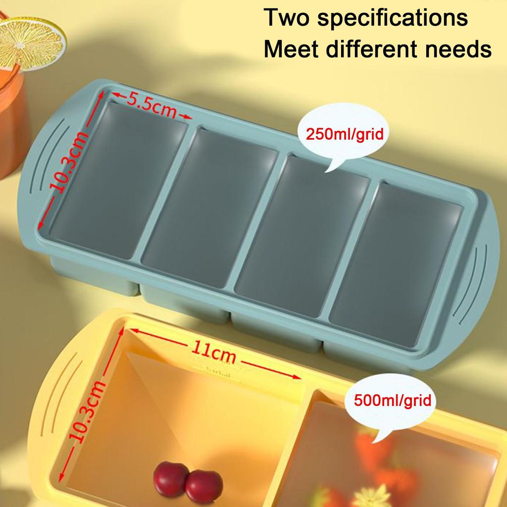 Формы для заморозки продуктов Силиконовые лотки для заморозки порций 4 ячейки Кухонный контейнер Инструмент для жарких дней для вина шампанского ресторана