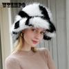 Aux Fur Winter Hat for Women Windproof Thick Fluffy & Warm with Ear Outdoor Thicken Warm Soft Hat
