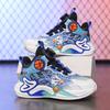 Boys' Sports Shoes, Primary School Students' Rotating Button Training Shoes 2025 New Middle-aged and Older Children's Basketball Shoes, Boys' Childre