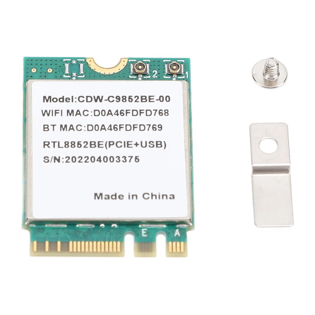 RTL8852BE Wireless Network Card Bluetooth 5.2 1800Mbps Support MU MIMO 2.4Ghz 5Ghz Dual Band M.2