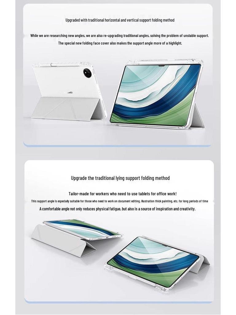 Противоударный защитный чехол для Vivopad 5Pro/3Pro со слотом для стилуса и Y-образной трехсекционной акриловой крышкой