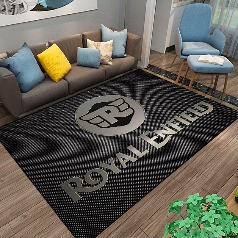 Royal Enfield Logo Carpet suitable as a non-slip mat for the living room or bedroom sofa