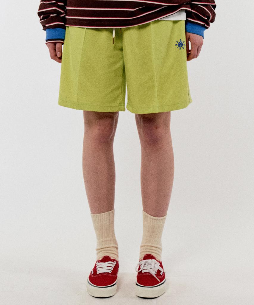 GOLDEN SUNSHINE Golden Track Shorts_Lime Yellow