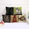 New Summer Retro Style Home Pillowcase Animal Cartoon Printed Pillowcase