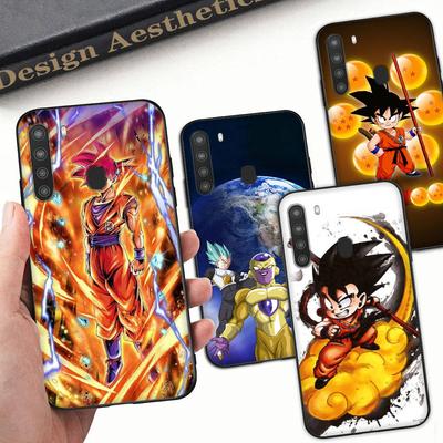 Чехол WD47 Dragon Ball Anime Black Sofe для Samsung Note 20 Lite S24 Ultra S23 A03 A05 A06 A11 A71 A15 A16 A13 A24 A25 A33 A52 A53 A50 M55 M35 Plus