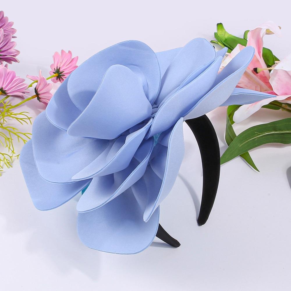Exquisite Large Rose Flower Headband Elegant Oversized Flower Headpiece  Stage Performance