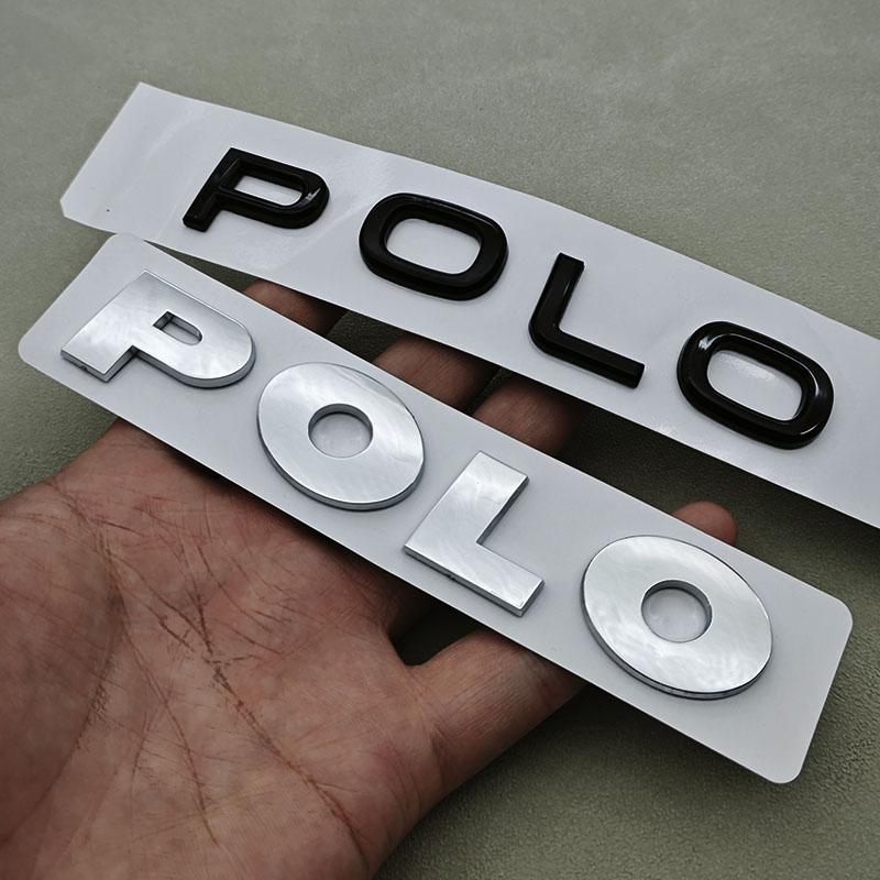 BSK1 For VOLKSWAGEN VW GTI 3D ABS Logo Polo Letters Badge Car Rear Trunk Emblem Sticker for Volkswagen VW Polo 4 5 6R 6C 6N 9N MK4 MK in2