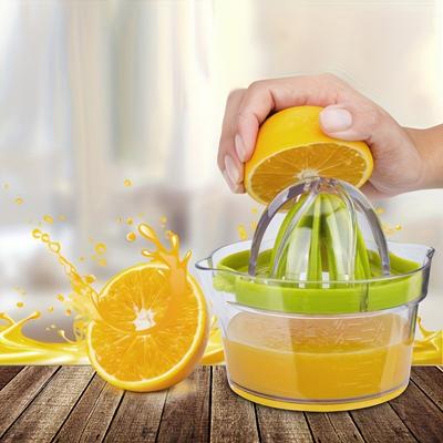 1 шт. Маленький ручной пластиковый стакан для сока - практичная соковыжималка для апельсинов и фруктов, простая в использовании соковыжималка для дома