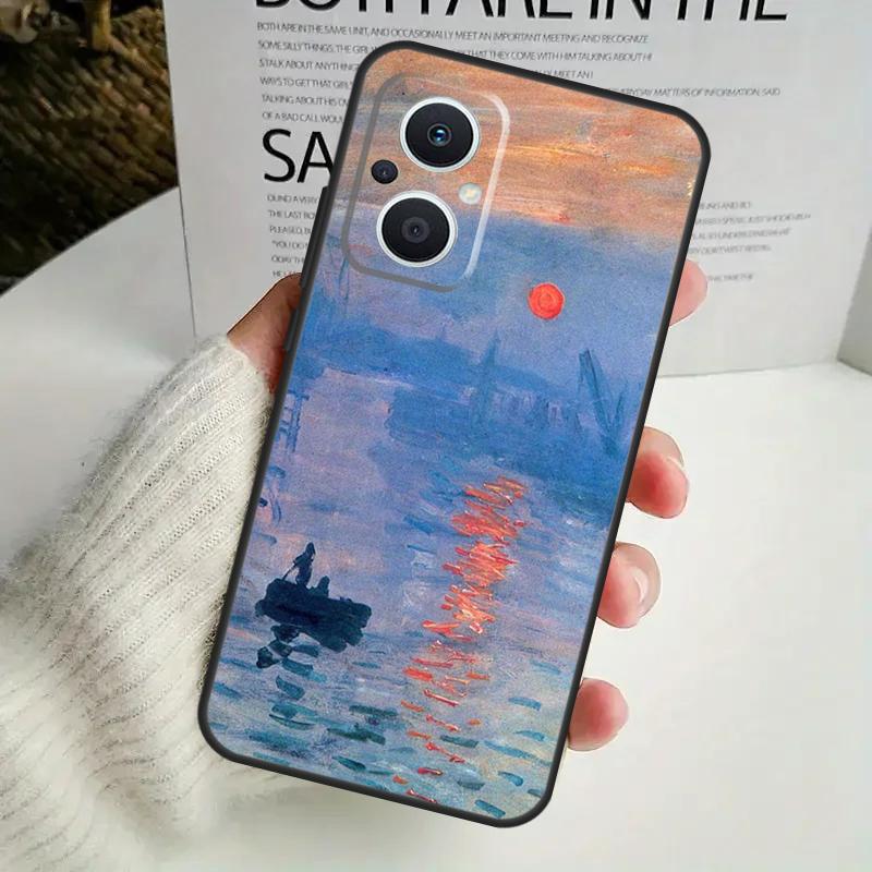Чехол с рисунком Клода Моне для OPPO Reno 11F 10 Pro 4 5 6 7 8 Lite 4Z 5Z 8T OPPO Find X6 X5 Pro X2 X3 Neo Cover