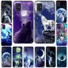 Moon Roaring Wolf Silicone Case For Samsung Galaxy A51 A71 A50 A21s A10 A20e A30 A40 A70 A31 A41 A52 A12 Soft Back Cover Fundas