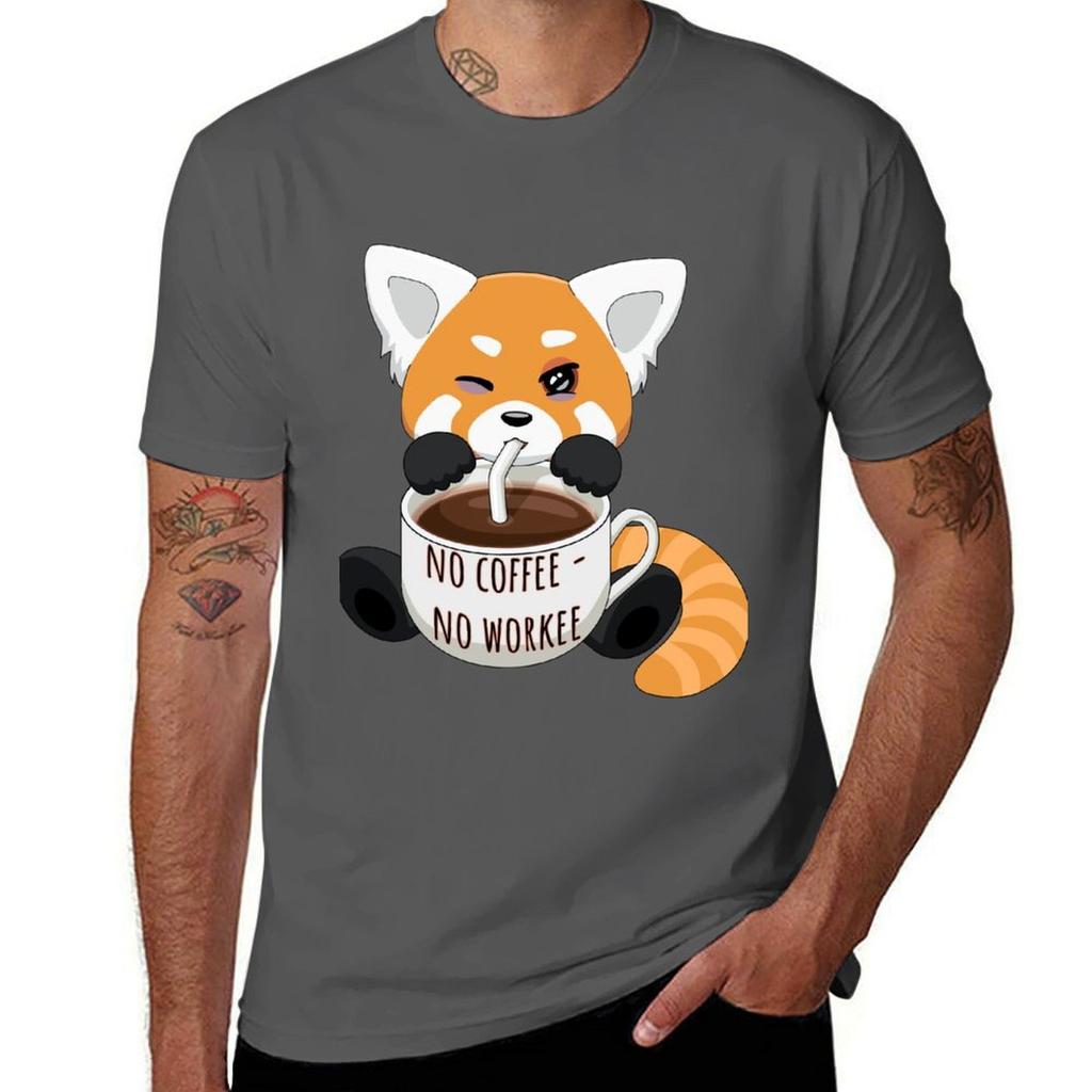 No Coffee - No Workee T-Shirt T Shirts for Man Graphic Tees T Shirt Personalised T-Shirt