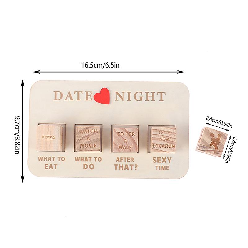 Набор деревянных игральных костей Идеи для свиданий Игра в кости Романтическая игра для пар на свидание Игра в кости Решение для пар Секс-игры