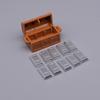 MOC City Treasure Series Set Accessories Building Blocks Gold Ore Silver Crystal Diamond Box Gold Key Dollar Cash Brick Kid Toys