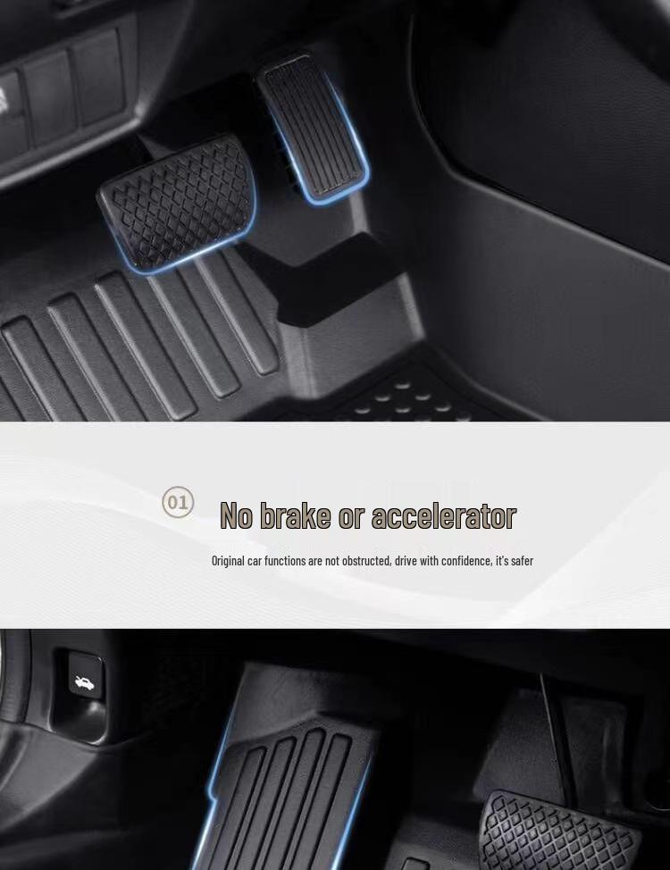 Geely Binyue Cool TPE Car Floor Mats – Waterproof, Wear-Resistant, Eco-Friendly, with Door Sill Protection