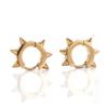 Unisex Gothic Fashion Rivet Stainless Steel Spike Hoop Earrings Stud Earring Jewelry Accessories