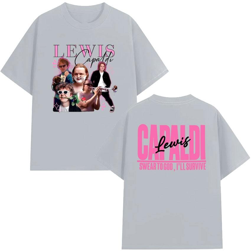 2026 SpringSummer Fashion Singer Lewis CCapaldi World Tour Unisexs Gothic Super Cotton Tshrit Comfort Tide Shortsleeved Shirt