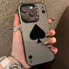 Модный крутой черный чехол для телефона с дизайном игральных карт для iPhone 17 Pro Max 16E 15 Pro 14 13 12 11 Mini AIR XS XR XS 8Plus Минимализм Ударопрочный