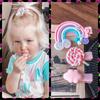 Real Shot New Cute Girl Cloud Lollipop Rainbow Hairpins Cartoon Bobby Pin Hair Clips For Girls Children Headband Kids Accessories
