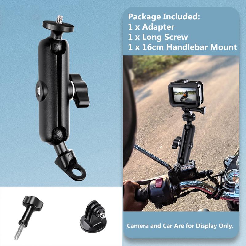 Motorcycle Bicycle Camera Holder Handlebar Mirror Mount Bike Bracket for GoPro 13 12 11 9 Insta360 X5 X4 Action Camera Accessory