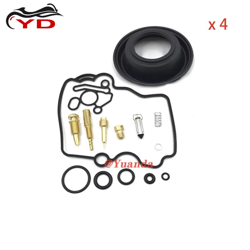 4 комплекта для SUZUKI RF600R 1994-1996 RF900R RF600 RF900 RF 600 900 R 600R 900R Ремонтный комплект карбюратора игла поплавковой камеры прокладка винт качества смеси