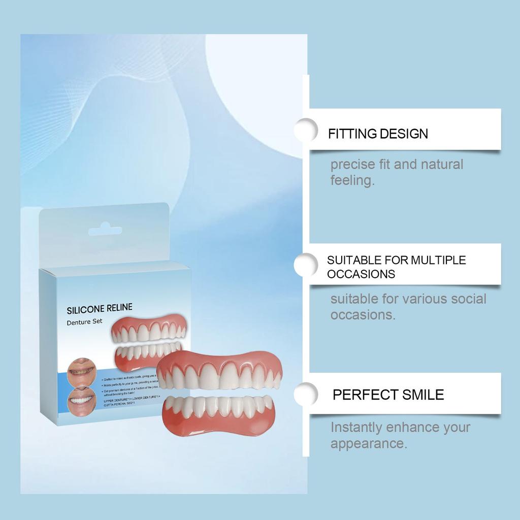 Силиконовая перебазировка, набор для зубных протезов, комплект для перебазировки зубных протезов, продукция для зубных протезов, она может обеспечить эффективное лечение ваших зубов, уменьшить потерю зубов.