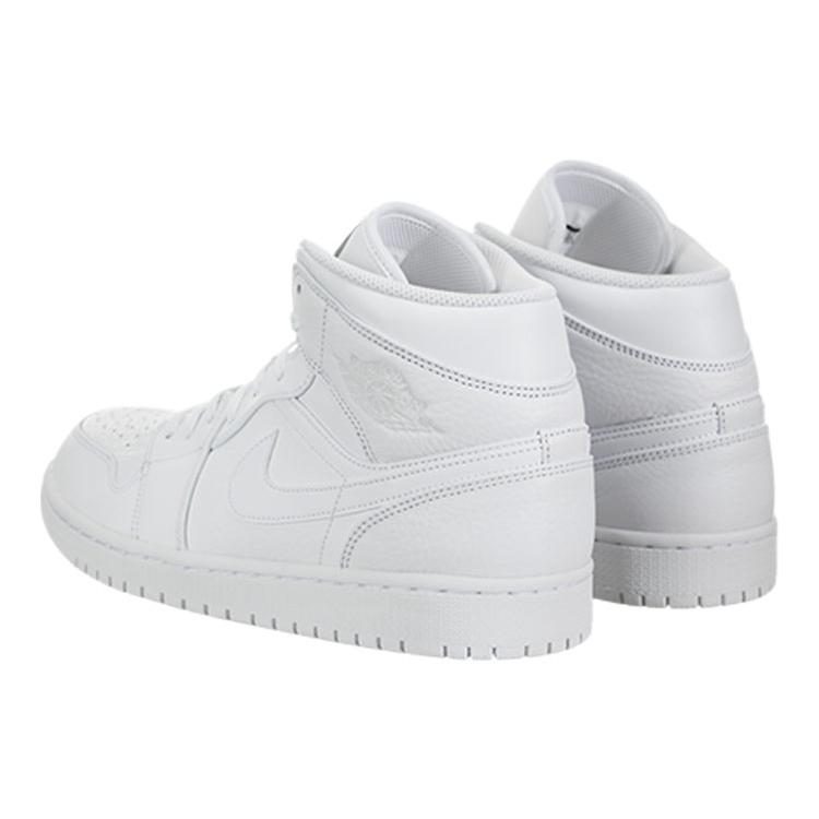 Jordan 1 Mid Triple White 2018 554724-109