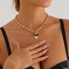 Love Necklace Jewelry Design Couple Accessories Metal Wind Heart Flame Clavicle Chain Necklace