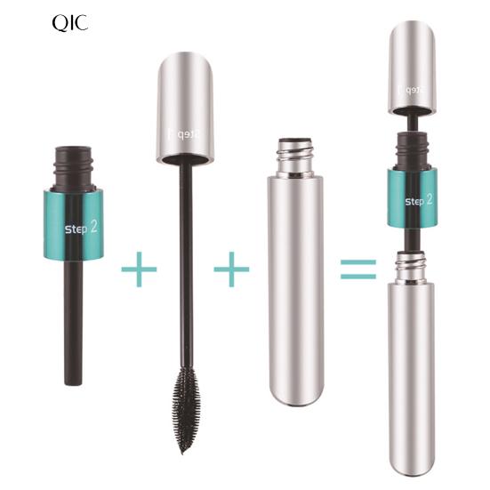 QIC Non Smudge 9g Двойная головка щетки Утолщающая подкручивающая тушь для ресниц Косметика для глаз