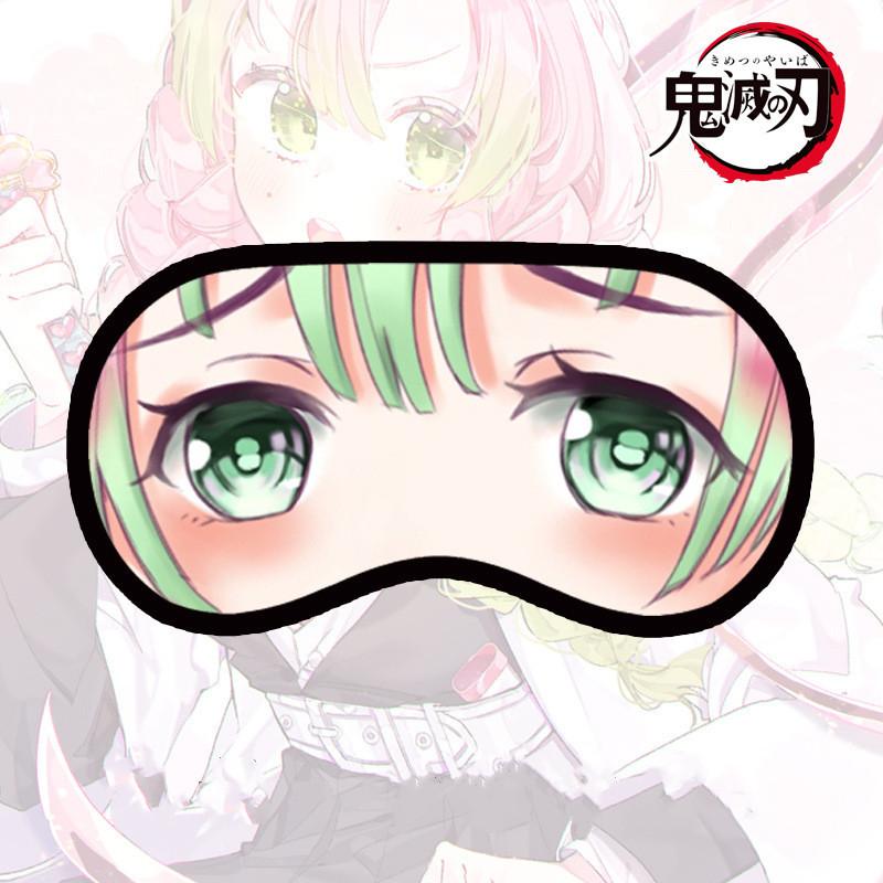 Anime Demon Slayer Eye Patch Kimetsu No Yaiba Kamado Tanjirou Cartoon Sleep Blindfold Shading Casual Eyes Mask Cosplay Props