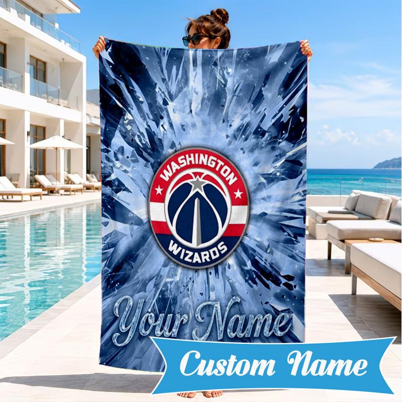Custom Name Washington basketball Stars Personalized Microfiber Beach Towel, Quick-Dry, Ideal for Summer Travel, Beach Essential, Swimming