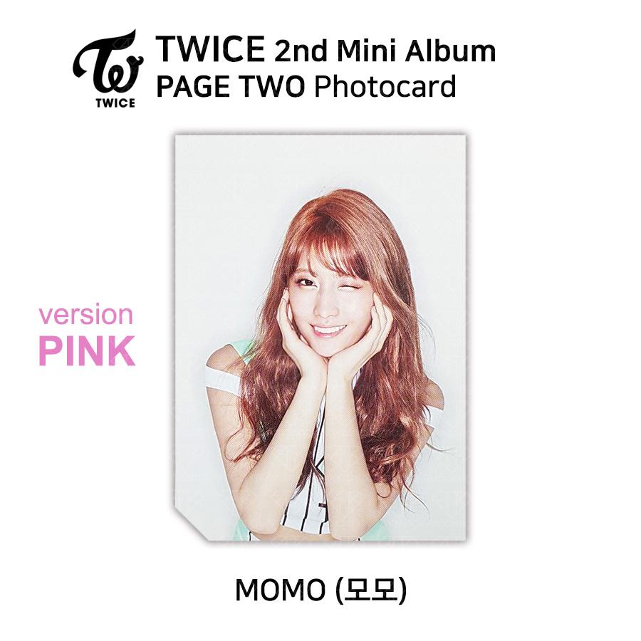 Twice 2-й мини-альбом СТРАНИЦА ВТОРАЯ Фотокарточка РОЗОВАЯ Версия