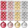 6/12 шт. Рождественские шары, украшения для рождественской елки, подвесные наборы 5 см, красочные шары, украшения для новогодней рождественской домашней вечеринки