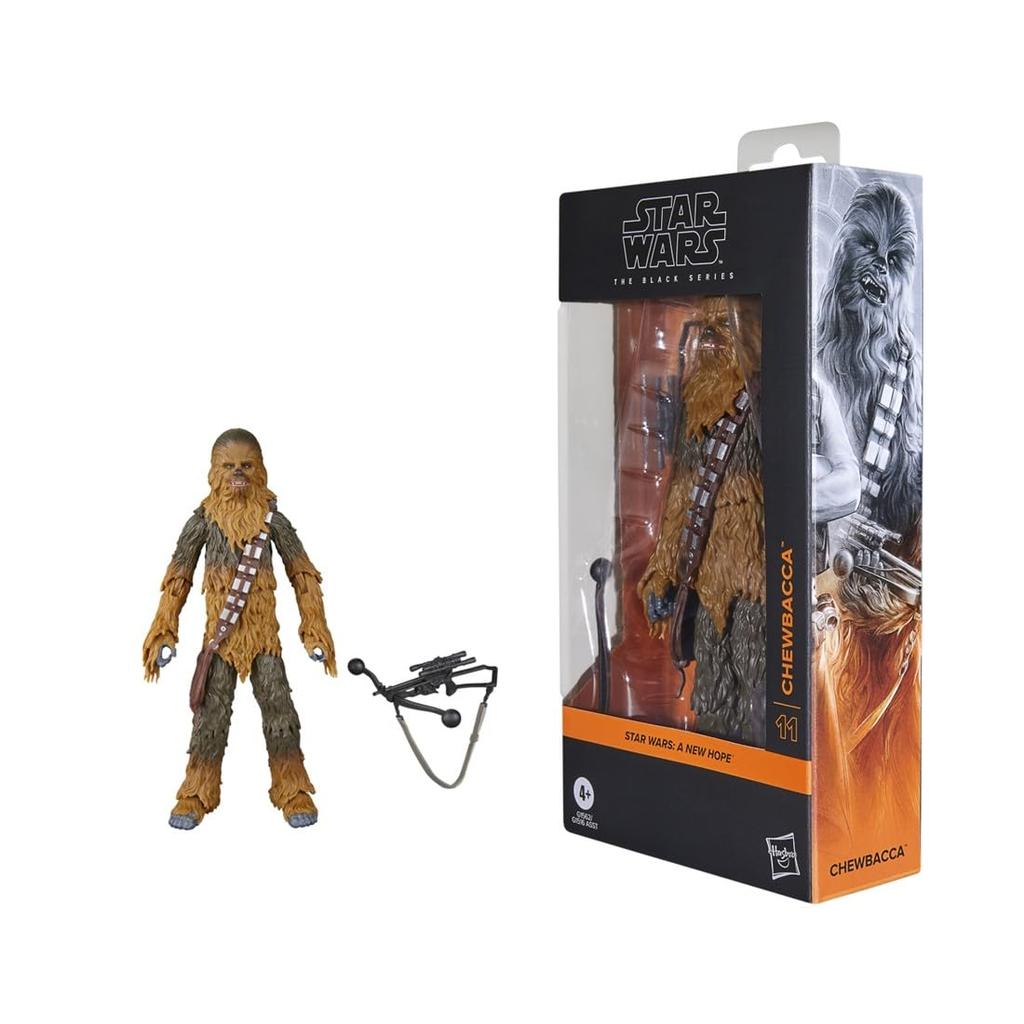 Hasbro Звездные Войны Черная Серия Звезда Новой Надежды Премиальная Коллекционная Фигурка 15см Аутентичный Чубакка, Войны G1562,