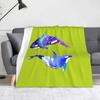 Killer Whale Orca Throw Blanket Ultra Soft Blanket Warm Thin Blanket for Home Bed Couch Blankets Bedspreads for Adults Children