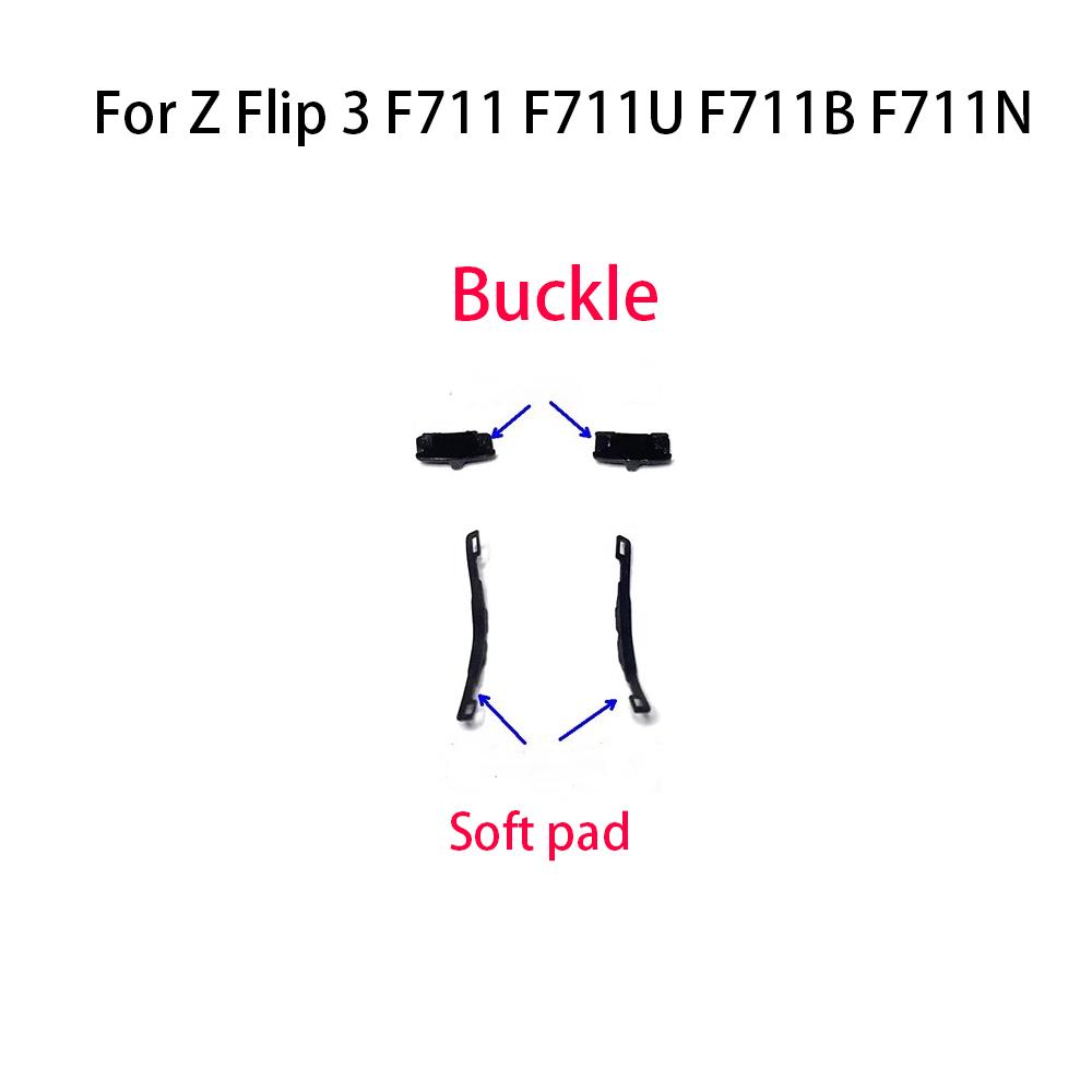 Bracket LCD Frame Bezel Screen Stand with buckle middle soft pad For Samsung Galaxy Z Flip 3 4 5 f731 f721 f711